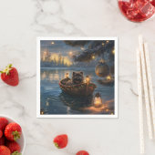 アフェンピンシャーフェスティバルクリスマスボヤージュ スタンダードカクテルナプキン (インサイチュ)