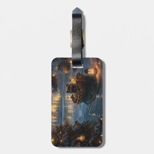アフェンピンシャーフェスティバルクリスマスボヤージュ ラゲッジタグ (裏面縦)