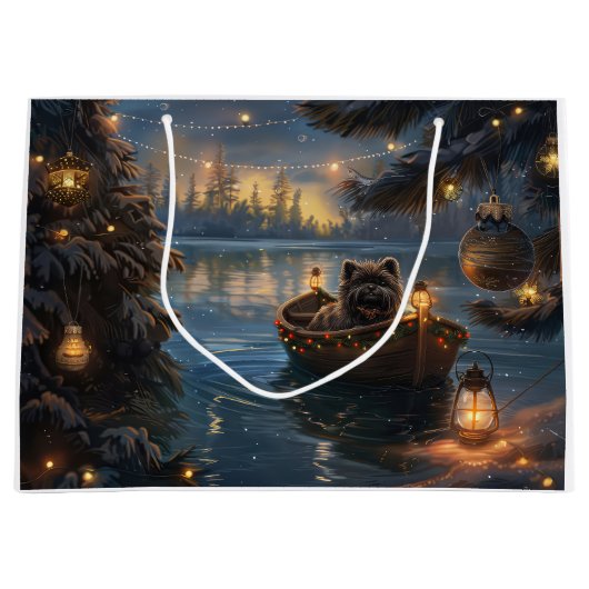 アフェンピンシャーフェスティバルクリスマスボヤージュ ラージペーパーバッグ (正面)