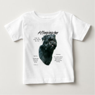 アフェンピンシャー履歴デザイン ベビーTシャツ