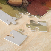 アフェンピンシャー紅葉感謝祭アート ジグソーパズル (側面)