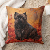 アフェンピンシャー紅葉秋インスパイア クッション (ブランケット)