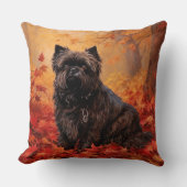 アフェンピンシャー紅葉秋インスパイア クッション (正面)