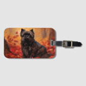 アフェンピンシャー紅葉秋インスパイア ラゲッジタグ (正面横)