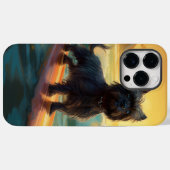 アフェンピンシャー ビーチ サーフィン 絵画 Case-Mate iPhoneケース (裏面 (横))
