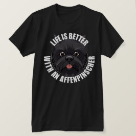 アフェンピンスェの子犬の方が生活が良い Tシャツ