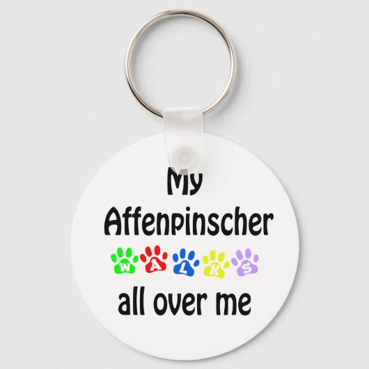 アフェンピンスシャーウォークデザイン キーホルダー (正面)