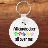 アフェンピンスシャーウォークデザイン キーホルダー (正面)