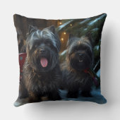 アフェンピンスワイスリー乗りクリスマスデコール クッション (裏面)