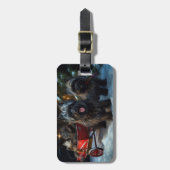 アフェンピンスワイスリー乗りクリスマスデコール ラゲッジタグ (正面縦)