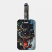 アフェンピンスワイスリー乗りクリスマスデコール ラゲッジタグ (裏面縦)