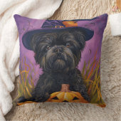 アフェンピ不気味ンシェルハロウィーン魔女とカボチャ クッション (ブランケット)