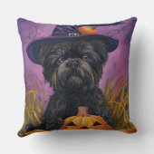 アフェンピ不気味ンシェルハロウィーン魔女とカボチャ クッション (裏面)