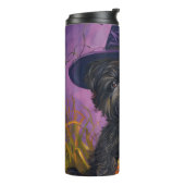 アフェンピ不気味ンシェルハロウィーン魔女とカボチャ タンブラー (回転左)