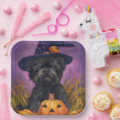 アフェンピ不気味ンシェルハロウィーン魔女とカボチャ ペーパープレート (パーティー)