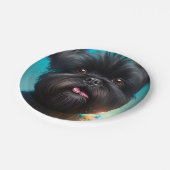 アフェンピ祝ンシャーの誕生日バルーンケーキ ペーパープレート (アングル)