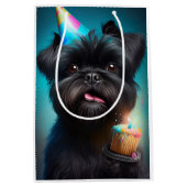 アフェンピ祝ンシャーの誕生日バルーンケーキ ミディアムペーパーバッグ (正面)