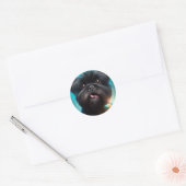 アフェンピ祝ンシャーの誕生日バルーンケーキ ラウンドシール (封筒)