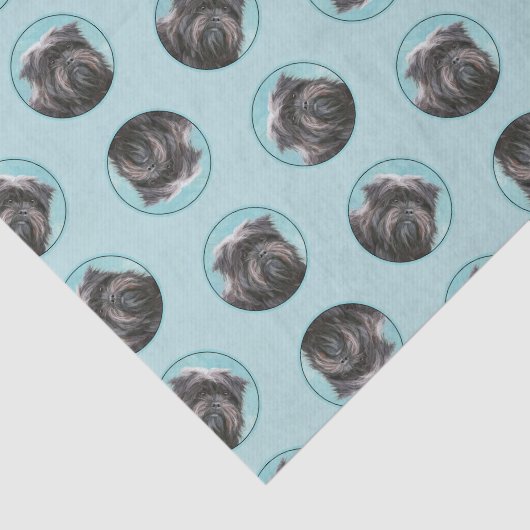 アフェンピ絵を描ンシャー黒銀犬アート 薄葉紙 (詳細)