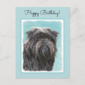 アフェンピ絵画ンシャーの – かわいいオリジナルドッグアート ポストカード (正面)