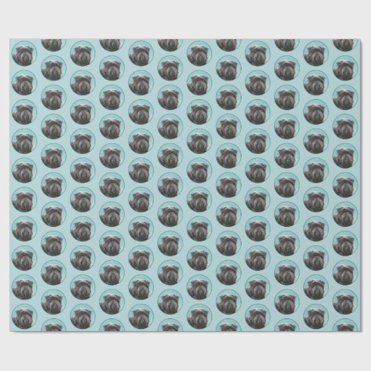 アフェンピ絵画ンシャーの – かわいいオリジナルドッグアート ラッピングペーパー (フラット)