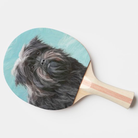 アフェンピ絵画ンシャーの – かわいいオリジナルドッグアート 卓球ラケット (横)
