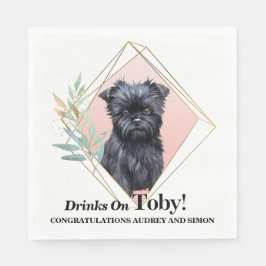 アフェン結婚ピンシャーのナプキンとペットの写真 スタンダードランチョンナプキン