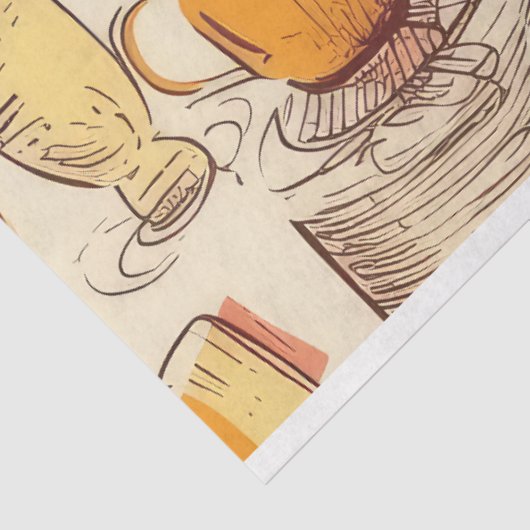 アフォガトコーヒーエフエメラのコラージュパターン 薄葉紙 (詳細)