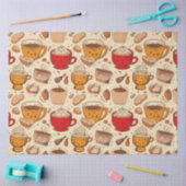 アフォガトコーヒーNo 2エフエメラコラージパターン 薄葉紙 (クラフト)