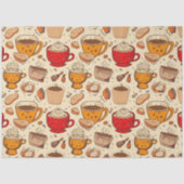 アフォガトコーヒーNo 2エフエメラコラージパターン 薄葉紙 (正面)