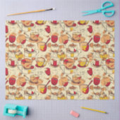 アフォガトコーヒーNo 3エフエメラコラージパターン 薄葉紙 (クラフト)