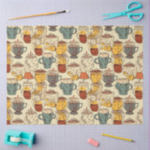 アフォガトコーヒーNo 4エフエメラコラージパターン 薄葉紙 (クラフト)