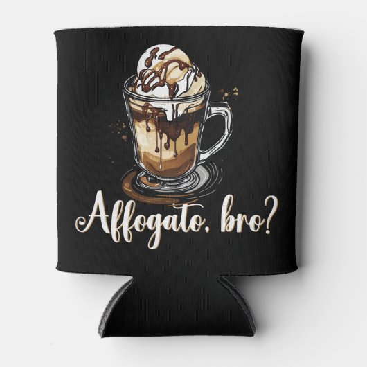 アフォガト兄弟？，コーヒおもしろいーイタリアンアイスクリーム 缶クーラー (正面)