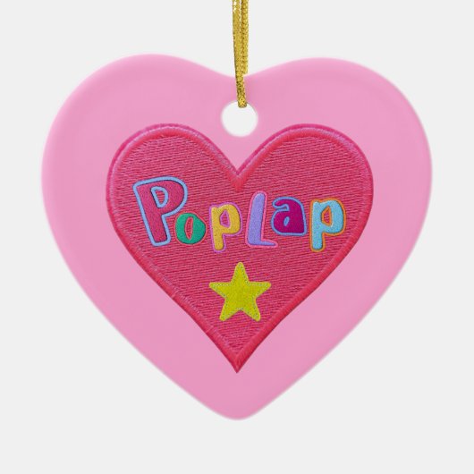 アフカスタムリカパーソナライズされたの少女 セラミックオーナメント (正面)