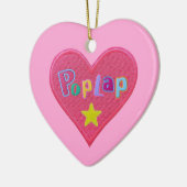 アフカスタムリカパーソナライズされたの少女 セラミックオーナメント (左)