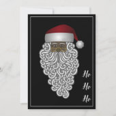 アフカスタムリカ系アメリカ人サンタクロースクリスマス シーズンカード (正面)