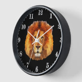 アフカッコいいリカの獅子好き 壁時計 (傾斜)