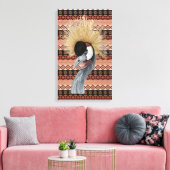 アフカッコいいリカの鳥芸術 キャンバスプリント (インサイチュ (リビング))