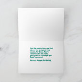 アフカッコいいリカ・アメリカン・ボーイ・誕生日 カード (内部)