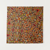 アフカラフルリカ地 – シームレスな模様、イラスト タペストリー (正面(横))