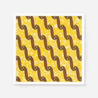 アフカラフルリカ織物パターン付きナプキン スタンダードカクテルナプキン