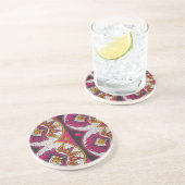 アフカラフルリカ織物モチーフプリント コースター (側面)