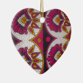 アフカラフルリカ織物モチーフプリント セラミックオーナメント (右)