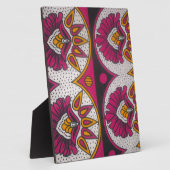 アフカラフルリカ織物モチーフプリント フォトプラーク (側面)