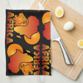 アフカラフルリカ製キッチンタオル キッチンタオル (四つ折り)