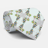 アフカラフルリカSatin Foulardパターン ネクタイ (ロール)