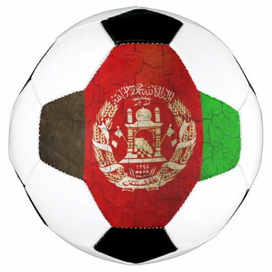 アフガグランジニスタン国旗 サッカーボール (正面)