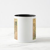 アフガニスタンとその周辺国の地図 マグカップ (中央)