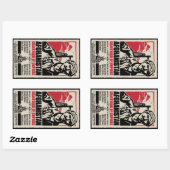 アフガニスタンのステッカーセット 長方形シール (シート)