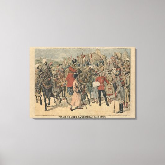 アフガニスタンのハビボラ・カーン・エミール キャンバスプリント (正面)